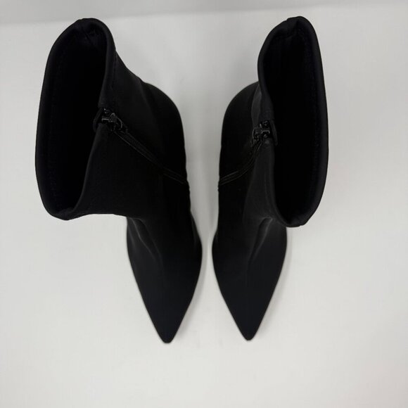 Jeffrey Campbell Siren Bootie Women's 10 Black Neoprene Pointed Toe Heels NWOB - Picture 7 of 16